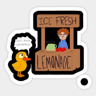 Ice Fresh Lemonade // Got Any Grapes? Sticker